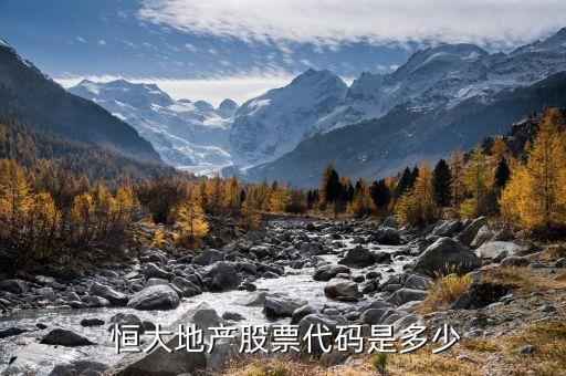  恒大地產(chǎn)股票代碼是多少