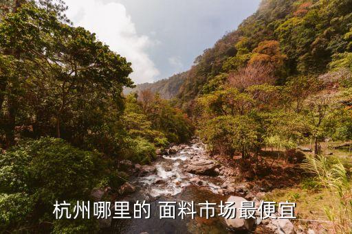 杭州哪里的 面料市場(chǎng)最便宜